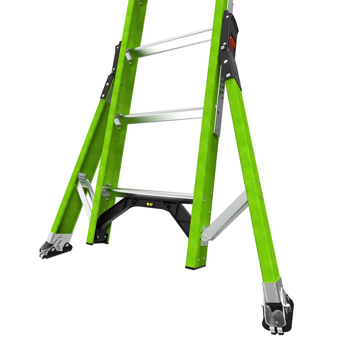 Escalera telescópica de extensión Little Giant Ladders Sumostance M20 de 20.0 pies (19.8 pies de altura alcanzable) Tipo 1A de fibra de vidrio - Capacidad de carga de 300 lb. Modelo 18820