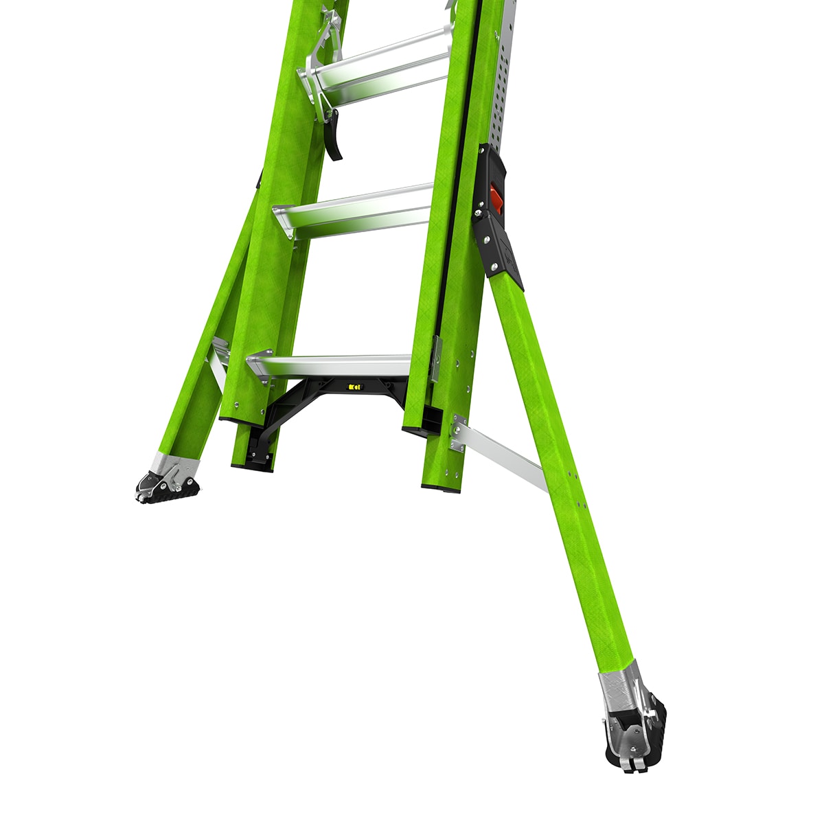 Escalera telescópica de extensión Little Giant Ladders Sumostance M20 de 20.0 pies (19.8 pies de altura alcanzable) Tipo 1A de fibra de vidrio - Capacidad de carga de 300 lb. Modelo 18820