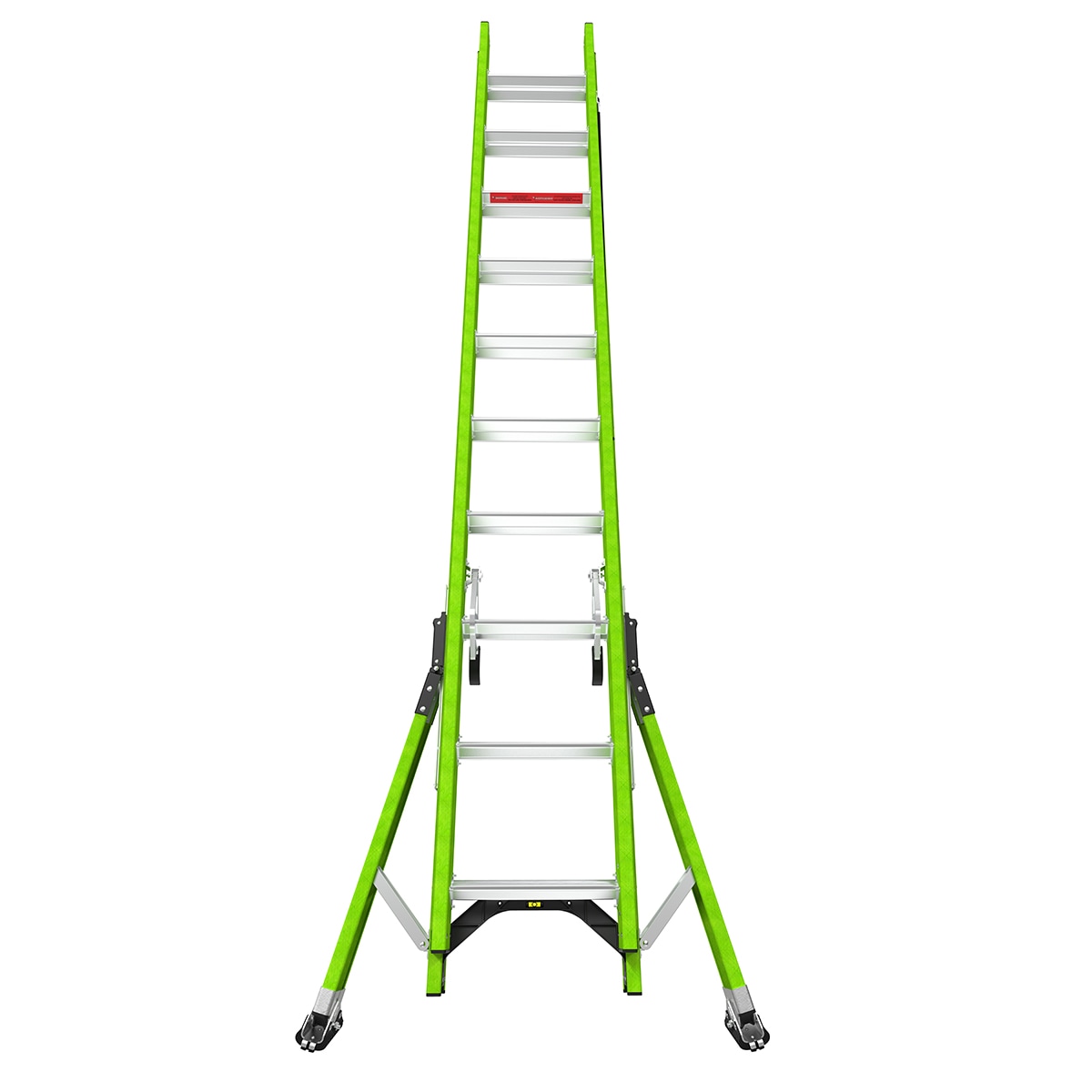 Escalera telescópica de extensión Little Giant Ladders Sumostance M20 de 20.0 pies (19.8 pies de altura alcanzable) Tipo 1A de fibra de vidrio - Capacidad de carga de 300 lb. Modelo 18820