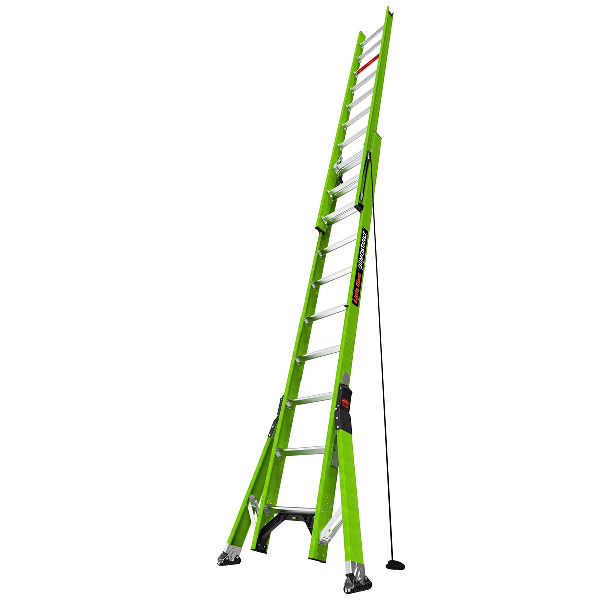 Escalera telescópica de extensión Little Giant Ladders Sumostance M20 de 20.0 pies (19.8 pies de altura alcanzable) Tipo 1A de fibra de vidrio - Capacidad de carga de 300 lb. Modelo 18820