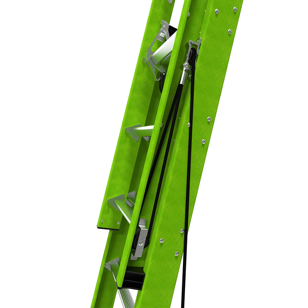 Escalera telescópica de extensión Little Giant Ladders Sumostance M20 de 20.0 pies (19.8 pies de altura alcanzable) Tipo 1A de fibra de vidrio - Capacidad de carga de 300 lb. Modelo 18820