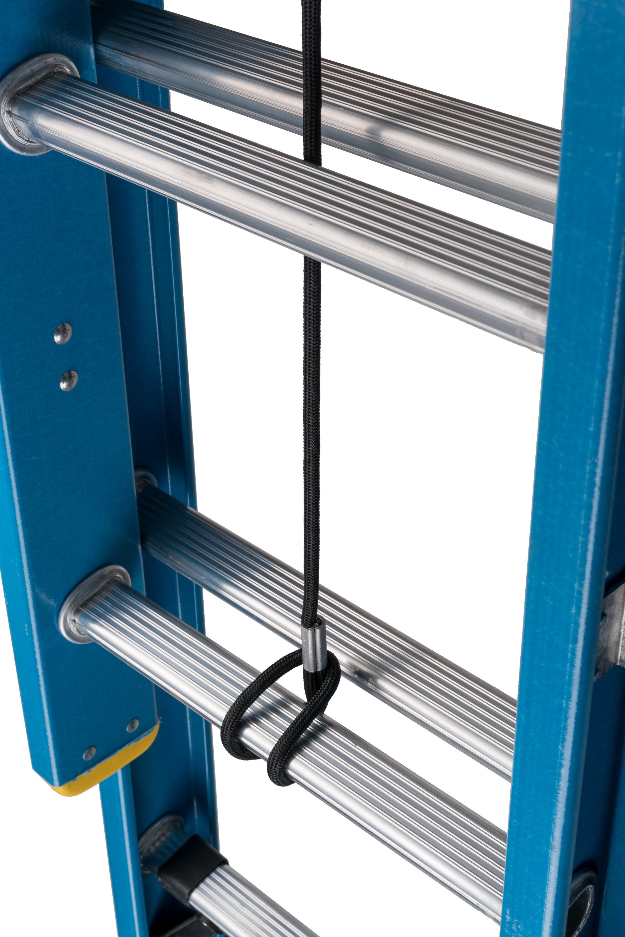 Escalera de extensión de fibra de vidrio tipo 1 Werner D6028-2 de 28 pies (27 pies de altura de alcance) con capacidad de carga de 250 lbs.