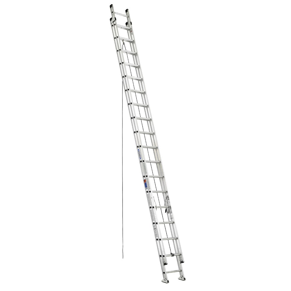Escalera extensible de aluminio Werner D1500-2 de 36 pies (34 pies de altura máxima) Tipo 1A con capacidad de carga de 300 lbs. Modelo D1536-2