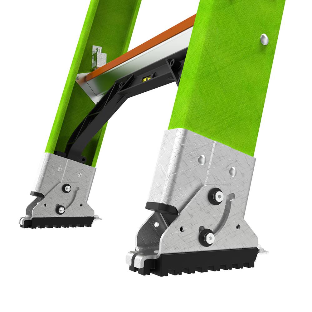 Escalera de extensión telescópica Little Giant Ladders HyperLite M20 20.0-ft (19.7-ft de altura de alcance) Fibra de vidrio Tipo 1AA - Capacidad de carga de 375 lbs. Escalera de extensión 17920