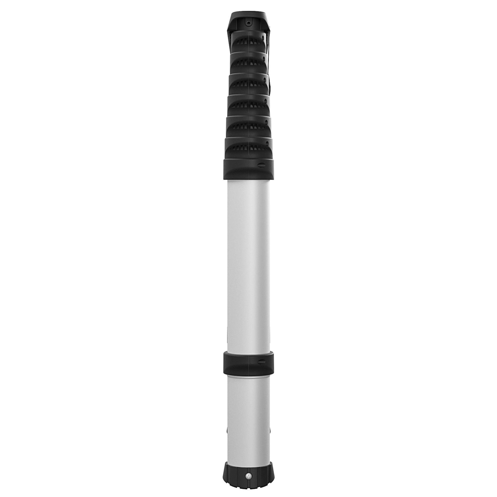 Escalera de extensión telescópica Cosco SmartClose de 8.66 pies (altura de alcance de 12 pies) de aluminio Tipo 1A con capacidad de carga de 300 lb, modelo 20809T1ASE