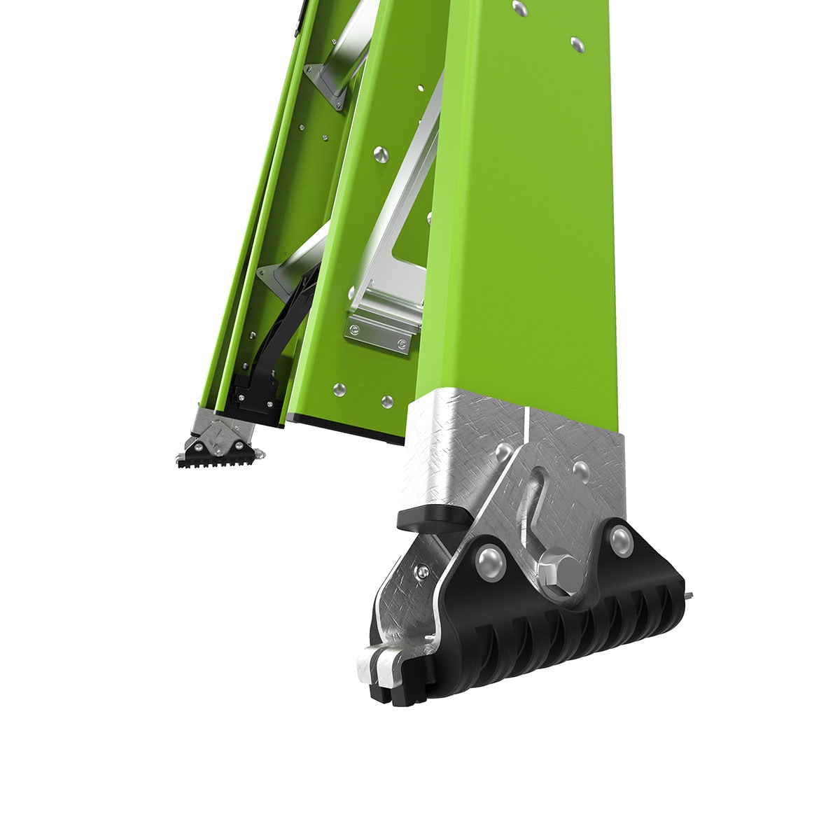 Escalera de extensión telescópica Little Giant Ladders Sumostance M16 de 16.0 pies (altura de alcance de 16.0 pies) Tipo 1A de fiberglass - Capacidad de carga de 300 lb. Modelo 18816
