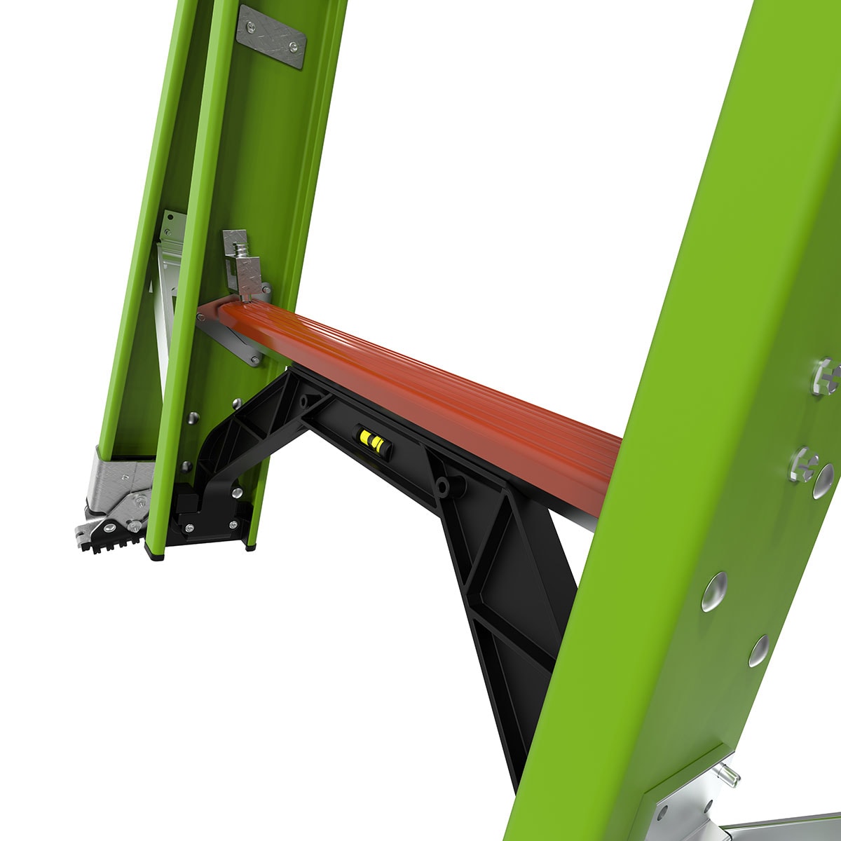 Escalera de extensión telescópica Little Giant Ladders Sumostance M16 de 16.0 pies (altura de alcance de 16.0 pies) Tipo 1A de fiberglass - Capacidad de carga de 300 lb. Modelo 18816