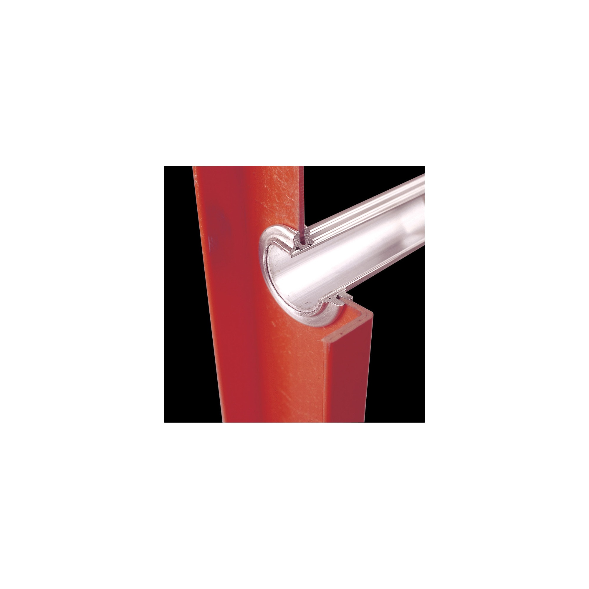 Escalera de extensión recta de fibra de vidrio tipo 1A con capacidad de carga de 300 lbs. Werner D6200-1 de 8 pies (10 pies de altura de alcance) - Escalera de extensión D6208-1