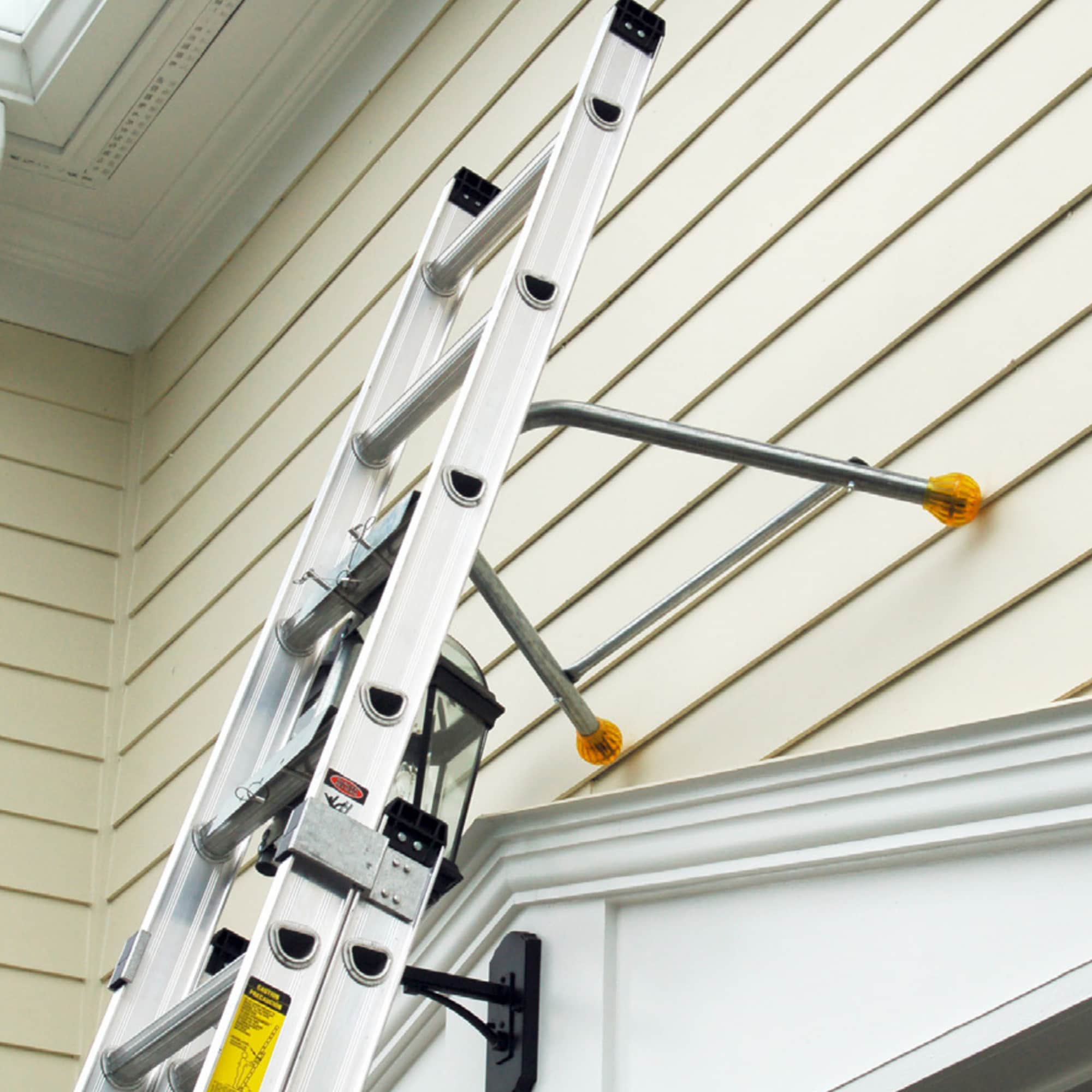 Estabilizador de escalera para escaleras de extensión de aluminio de 6 pies (altura de alcance de 8 pies) para escaleras de extensión marca Extension Ladder 48589L