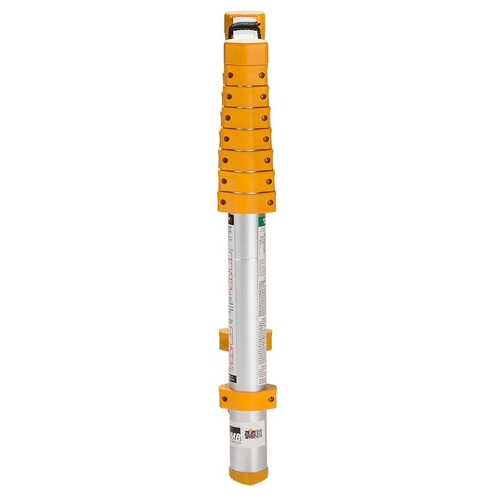 Escalera de extensión telescópica Xtend+Climb 750P+ de aluminio Tipo 1 de 8.5 pies (12.5 pies de altura máxima) certificada por ANSI con capacidad de carga de 250 lbs.
