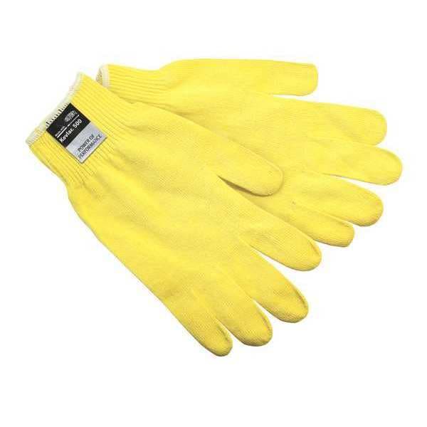 Guantes resistentes a cortes de Mcr Safety, nivel de corte A2, 13 ga, amarillos, talla L - 9394L
