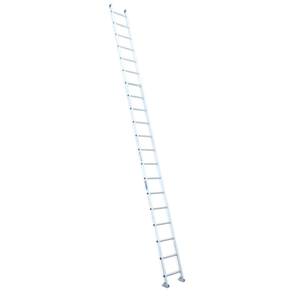 Escalera recta de extensión Werner D1500-1 de aluminio tipo 1A con capacidad de carga de 300 lbs. de 20 pies (22 pies de altura de alcance) - Escalera de extensión D1520-1