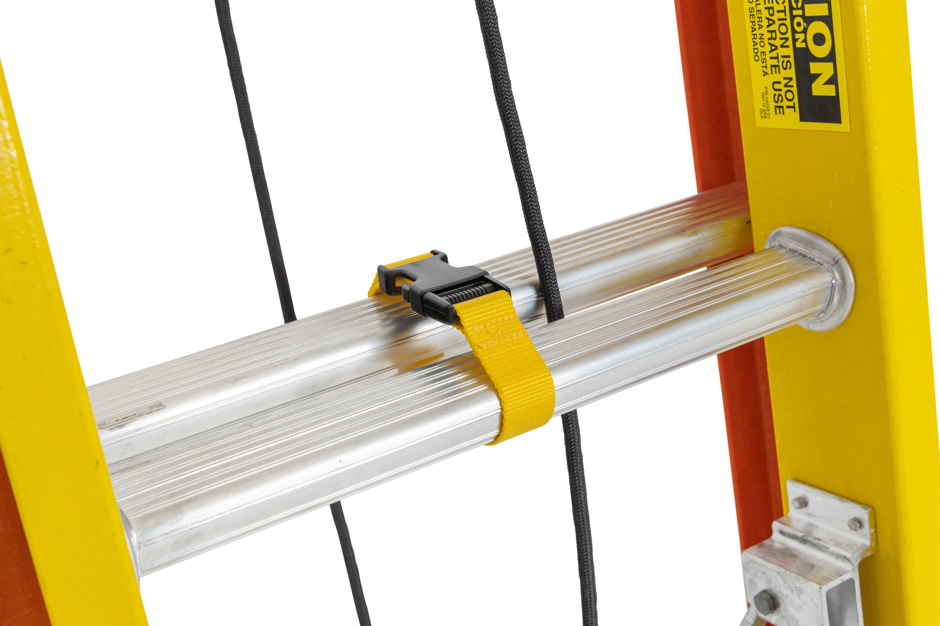 Escalera de extensión Werner Glidesafe de 24 pies (altura de alcance de 23 pies) de fibra de vidrio Tipo 1A - Capacidad de carga de 300 libras. Escalera de extensión T6224-2GS