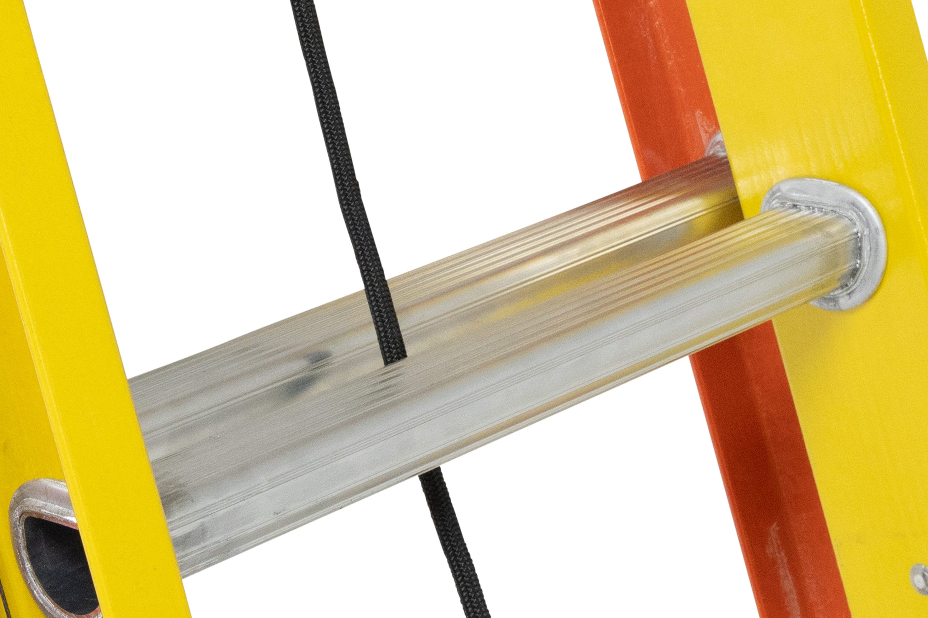 Escalera de extensión Werner Glidesafe de 24 pies (altura de alcance de 23 pies) de fibra de vidrio Tipo 1A - Capacidad de carga de 300 libras. Escalera de extensión T6224-2GS