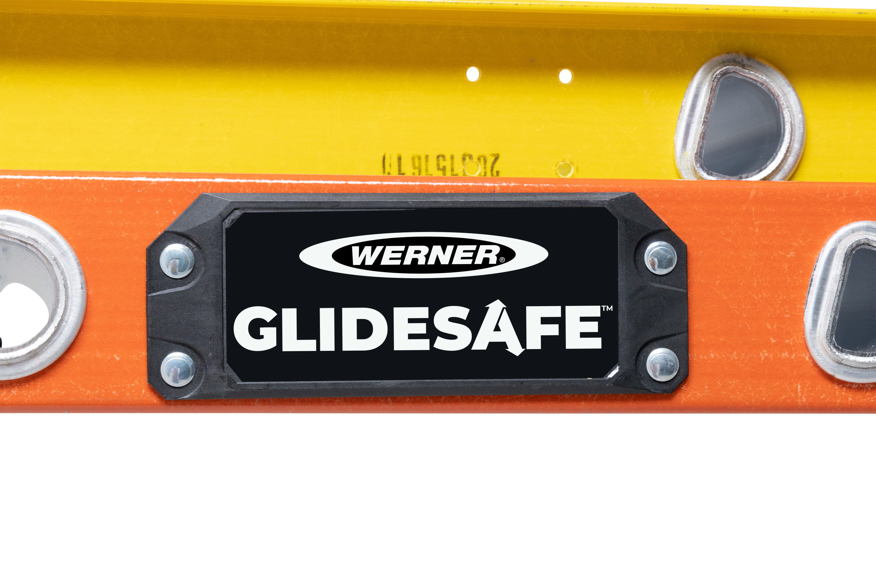 Escalera de extensión Werner Glidesafe de 24 pies (altura de alcance de 23 pies) de fibra de vidrio Tipo 1A - Capacidad de carga de 300 libras. Escalera de extensión T6224-2GS