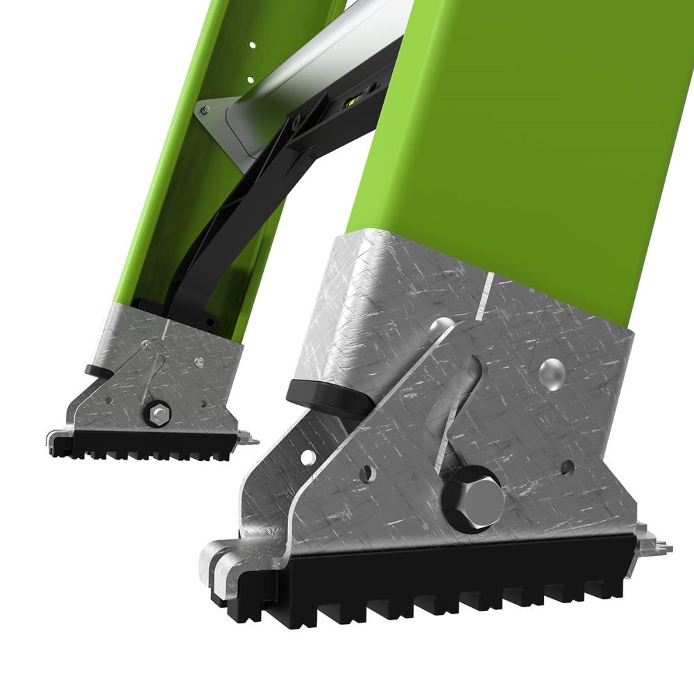 Escalera de extensión telescópica Little Giant Ladders HyperLite M16 de 16.0 pies (15.9 pies de altura alcanzable) Tipo 1A de fibra de vidrio con capacidad de carga de 300 lbs. Modelo 18716
