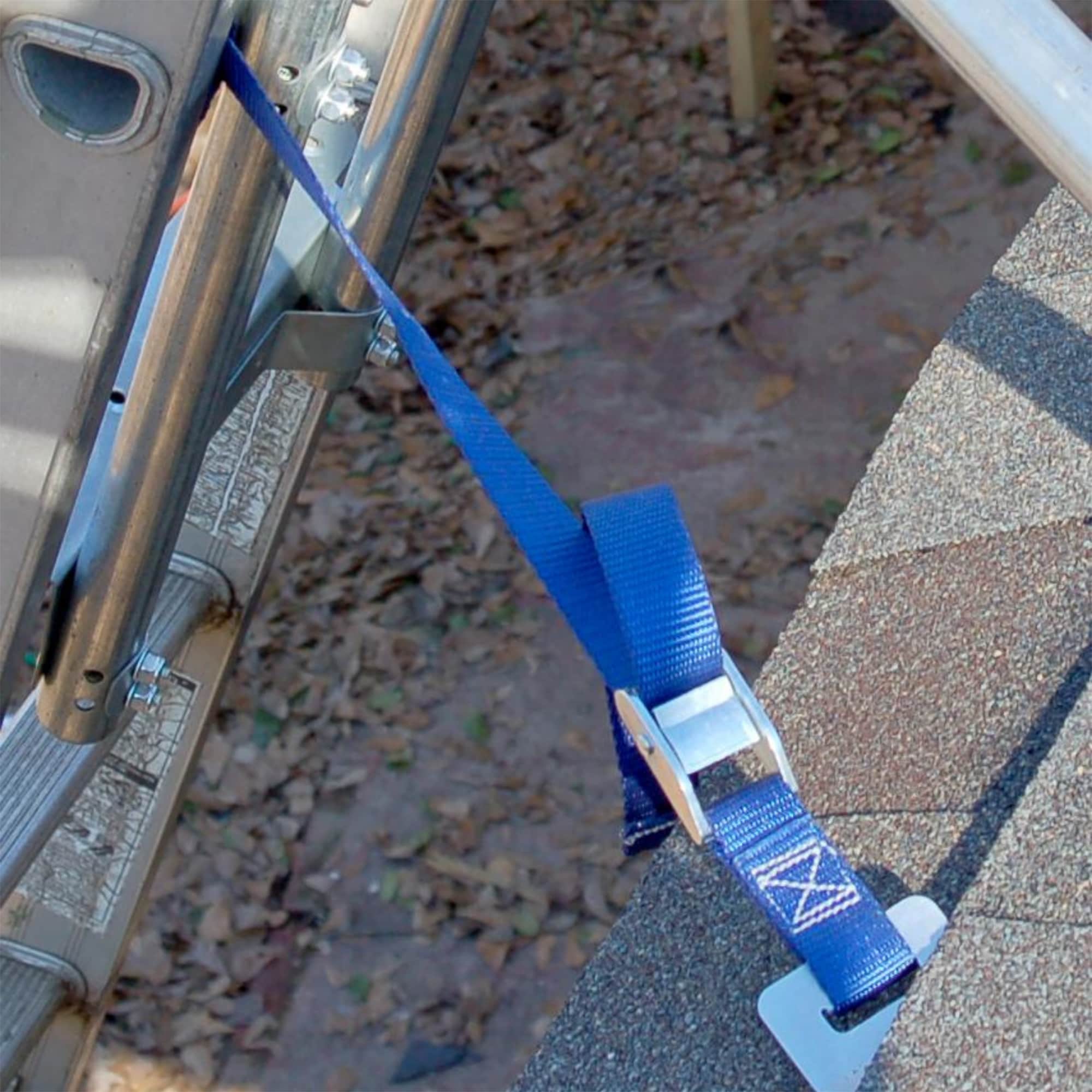 Sujetador de escalera de extensión y ancla de riel para montacargas de 6 pies (altura de alcance de 8 pies) Escalera de extensión de acero Ladder Extension Ladder 13809L