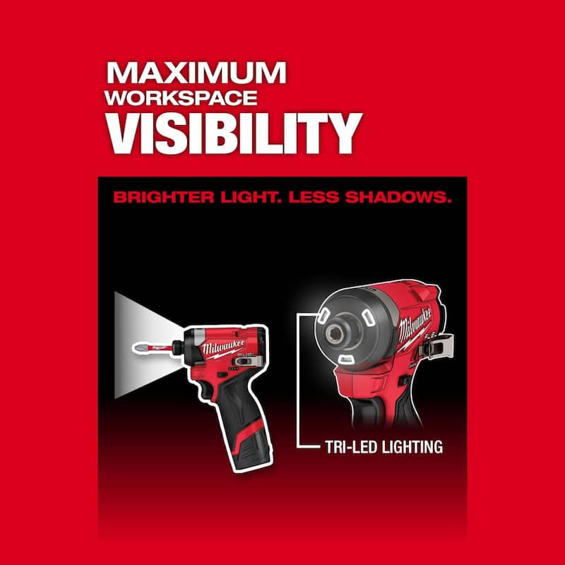 Juego de taladro inalámbrico sin escobillas Milwaukee M12 FUEL de 12 voltios de 1/2 pulgadas con herramienta rotativa M12 - 3403-22-2460-20