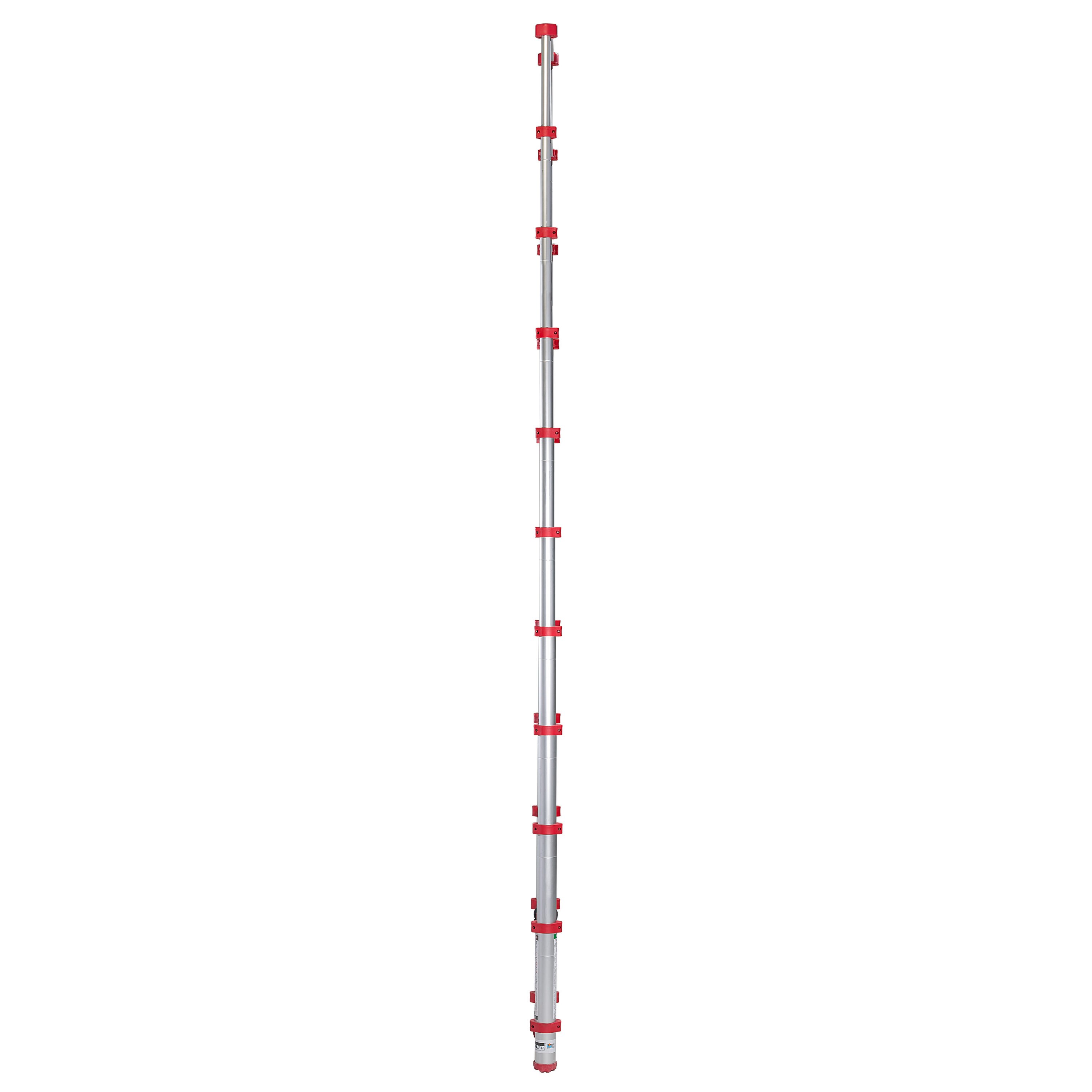 Escalera de extensión telescópica Xtend+Climb 760P+ de aluminio certificada por ANSI, tipo 1 con capacidad de carga de 250 lbs, de 10.5 pies (altura de alcance de 14.5 pies).