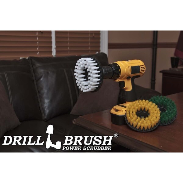 Cepillo de Taladro Power Scrubber de Useful Products 7 in W 5 in L, Variedad - 5IN-S-GWY-H-DB