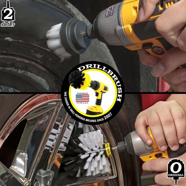 Cepillo Taladro Power Scrubber De Useful Products 5 in W 5 in L Brush, Blanco - W-S-2O-QC-DB