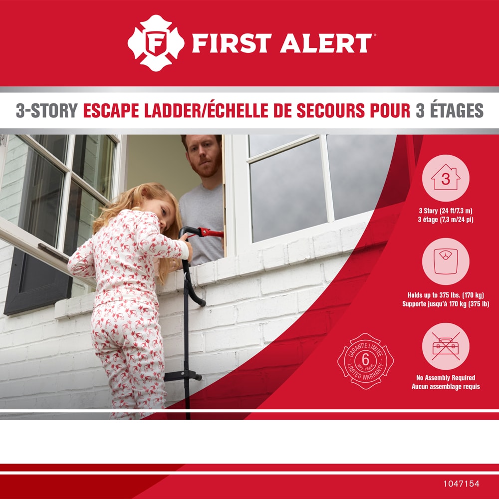 First Alert 22 -Step 3 -Story 375-lb Capacidad Acero 3-story 1047154

Primer Alerta 22 - Paso 3 - Historia Capacidad de 375 libras Acero de 3 pisos 1047154