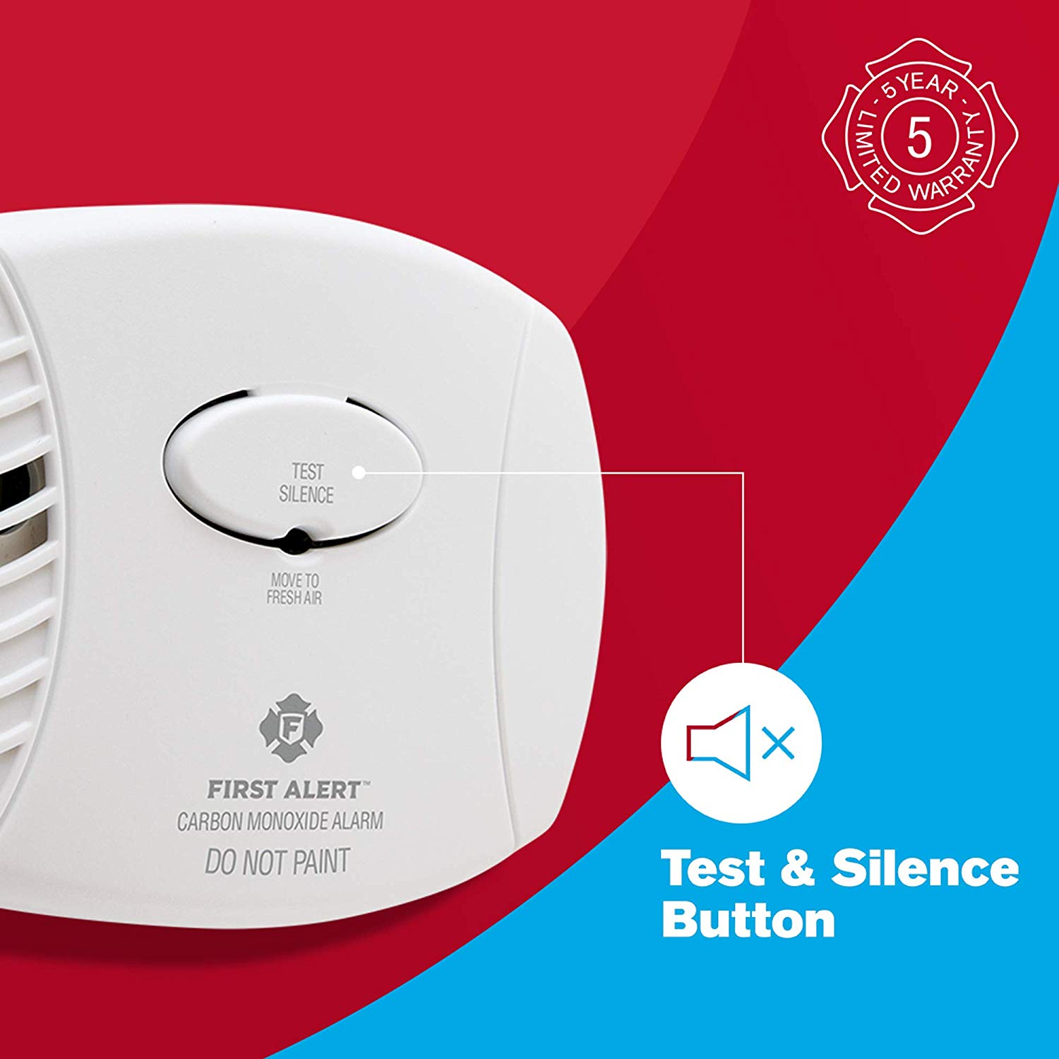 Detector de monóxido de carbono de pilas First Alert 1039721