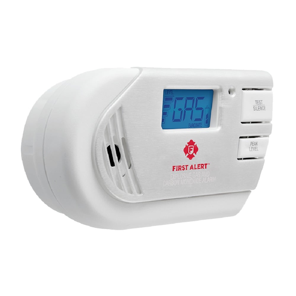 "Detector de gas natural, propano y monóxido de carbono First Alert Plug-in 1039759-GCO1CN-6"