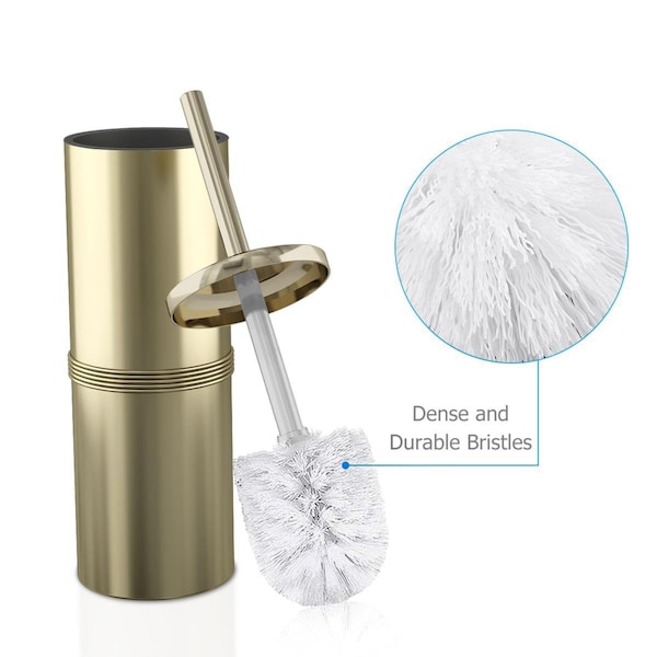 Soporte para cepillo de inodoro de acero inoxidable en forma redonda Nusteel - NU578098
