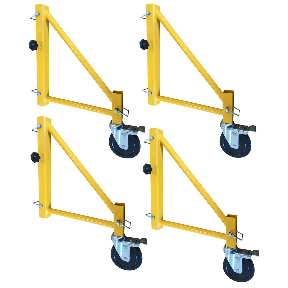 Estabilizador de acero para andamios Pro-Series de Buffalo Tools, paquete de 4 GSORWCS