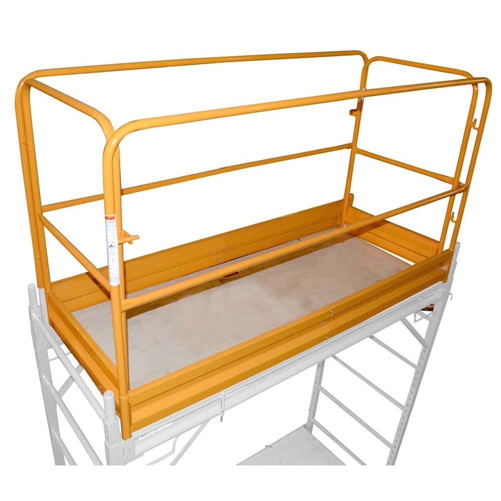 Barandal de protección de acero Pro-Series de Buffalo Tools para andamios GSGRSU