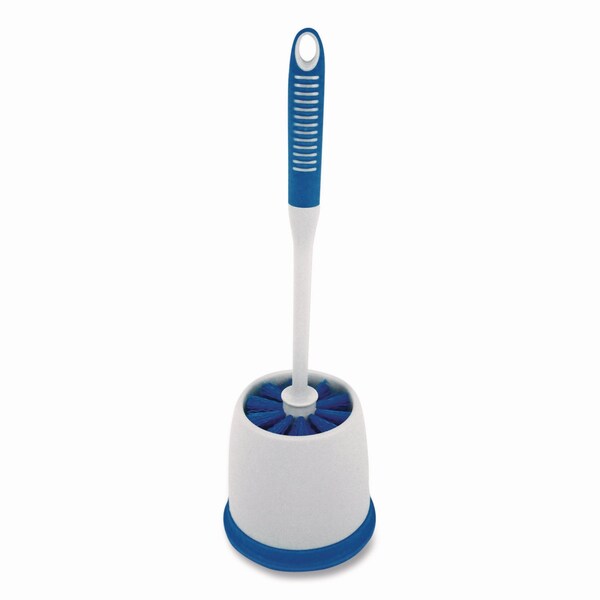 Cepillo y soporte para taza de baño Impact Products, Azul/Gris - T0002-00
