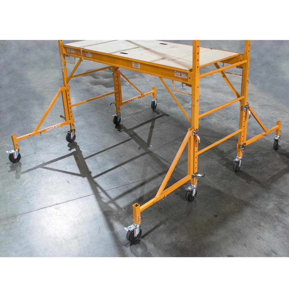 Base de acero Pro-Series de Buffalo Tools para andamios con 4 patas GSAOSET