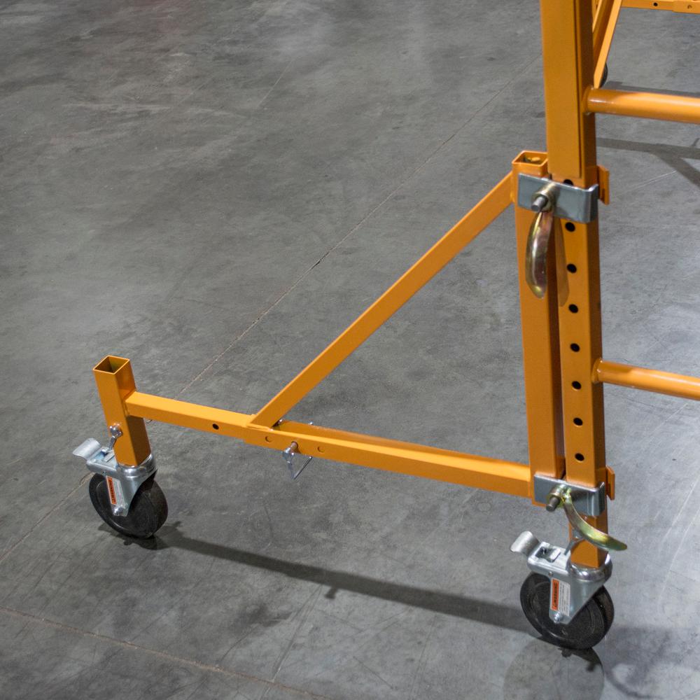 Base de acero Pro-Series de Buffalo Tools para andamios con 4 patas GSAOSET