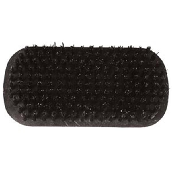 Cepillo para el cabello Dukal- Estilo bloque- plástico duro ovalado- sin mango- cerdas de nailon- HB03