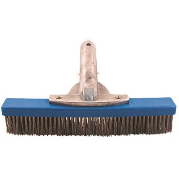 Cepillo para Algas Poolstyle de 10 pulgadas con respaldo de aluminio y cerdas de acero inoxidable - PSL-40-0111