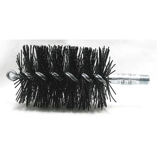 Cepillo de tubo Tough Guy, mango en L no aplicable, cepillo de 5 pulgadas de largo, metal, 7 pulgadas de largo en total - 3EDK7