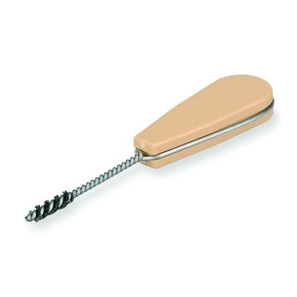 Cepillo para Conexiones Tough Guy, Rígido, Mango de 3 1/4 pulgadas de largo, Cerdas de 1 pulgada de largo, Plata, ABS, 6 1/2 pulgadas de largo en total - 1VAH5