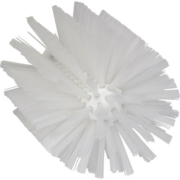 Cepillo para tubos y cañerías Vikan, 3 7/8 pulgadas de ancho, tamaño mediano, mango en forma de L no aplicable, 6 pulgadas de largo, color blanco - 53801035