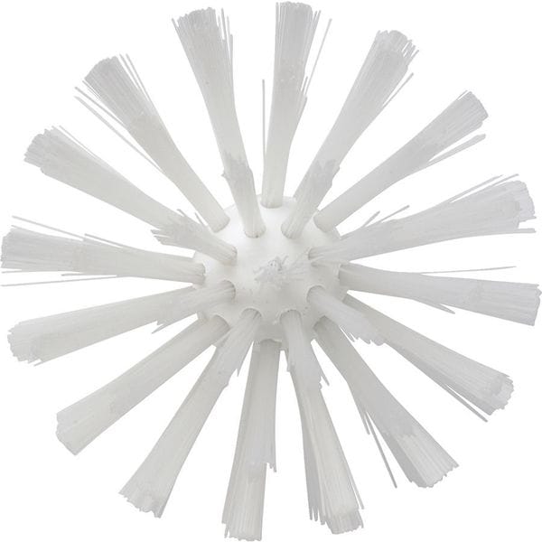 Cepillo para tubos y cañerías Vikan, 3 7/8 pulgadas de ancho, tamaño mediano, mango en forma de L no aplicable, 6 pulgadas de largo, color blanco - 53801035