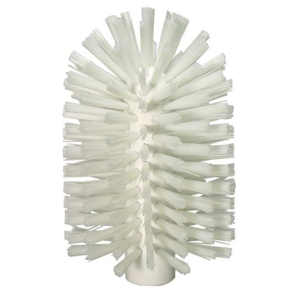 Cepillo para tubos y cañerías Vikan, 3 7/8 pulgadas de ancho, tamaño mediano, mango en forma de L no aplicable, 6 pulgadas de largo, color blanco - 53801035