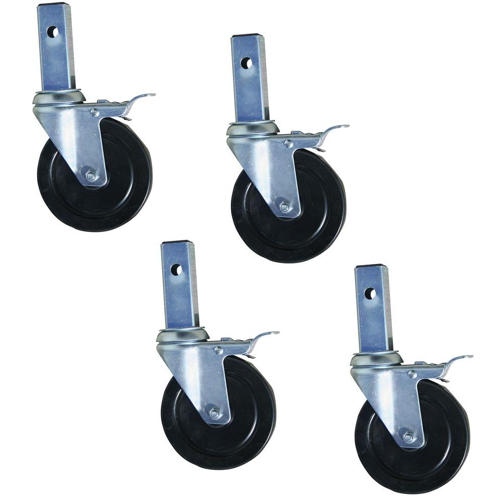 Ruedas de acero para andamios Pro-Series de Buffalo Tools, paquete de 4 - Modelo GSSI-C54P