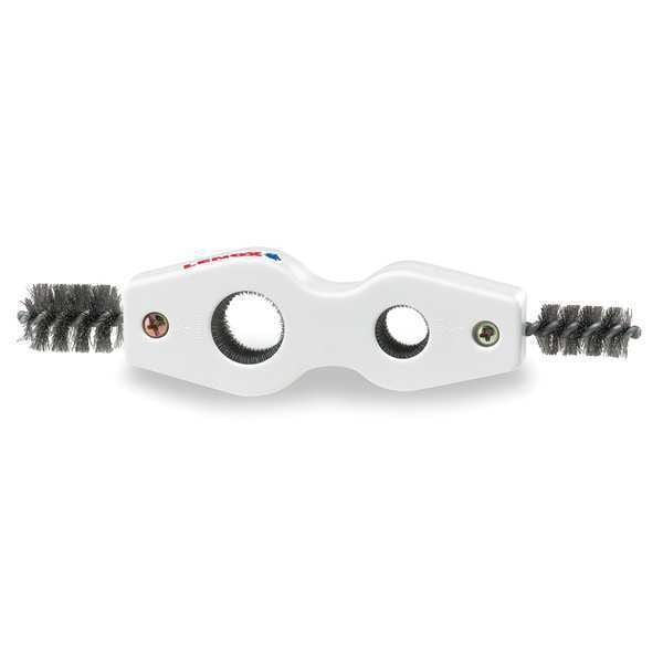 Cepillo para Conexiones Worthington Industries, Mango de 5 pulgadas de largo, Cerdas de 1 pulgada de largo, Plata, Polipropileno, 8 pulgadas de largo en total - 331764