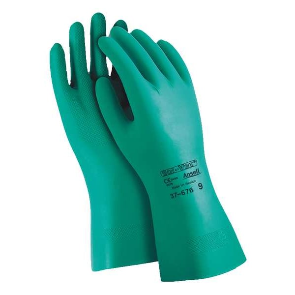 Guantes Resistentes a Químicos Ansell de 13", Nitrilo, Talla 9, 1 par - 37-676-VEND