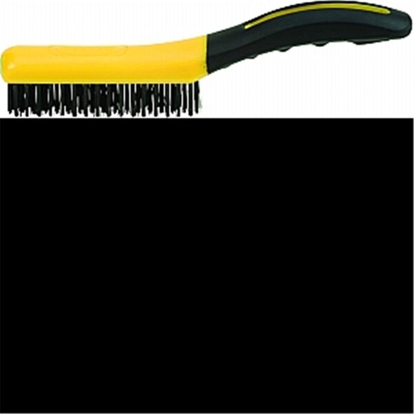 Cepillo de alambre Vortex 46802 de 4 x 16 pulgadas con mango de zapato y agarre de goma - VO3579260