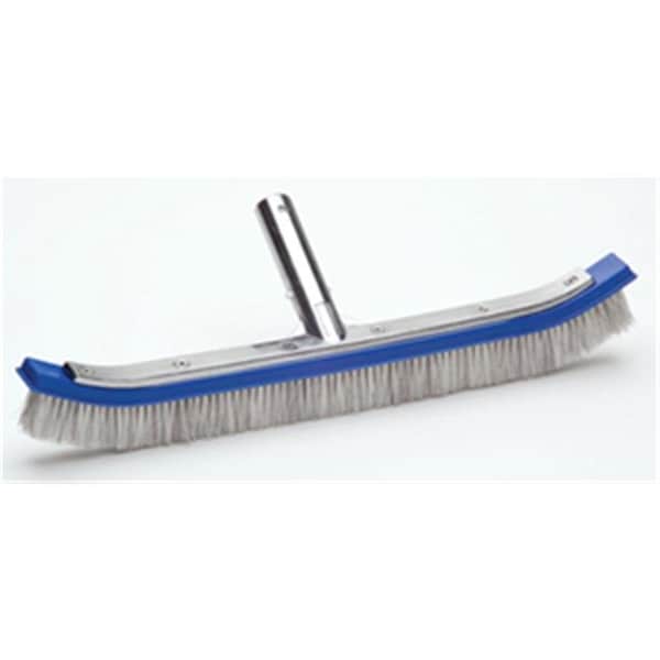 Productos de Agua Ocean Blue Ocean Blue Water Products 110012 Cepillo de espalda de aluminio de 18 pulgadas con cerdas mixtas de nailon y acero inoxidable - 110012