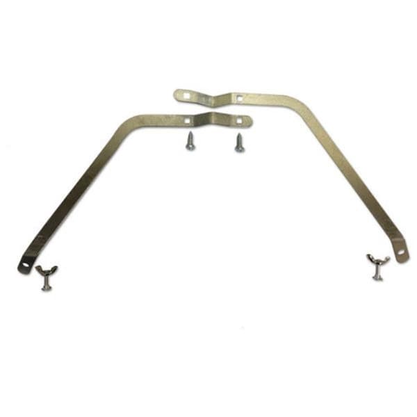 Soportes de mango metálico Pinpoint para escobas de piso de 24-48 pulgadas, grande - PI3200990