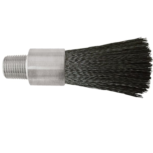 Cepillo Gordon Brush 5/8" D Cuerpo, .005" Relleno de Acero Inoxidable, .125" Orificio, Rosca Macho - LBM-5SS