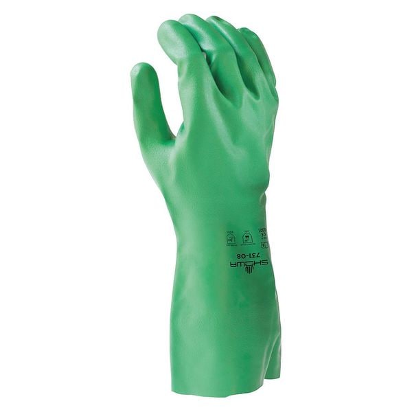 Guantes resistentes a químicos Showa de 13", nitrilo, XL, 1 par - 731-10