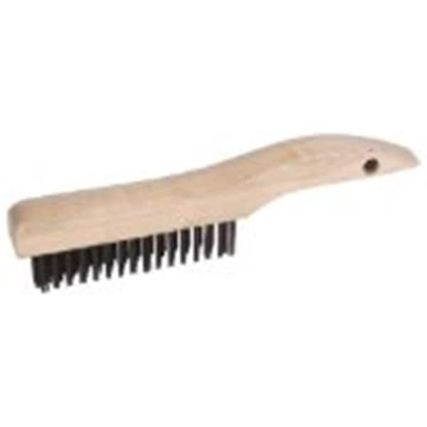 Cepillo para rascar con alambre de acero Weiler Hand, .012 de relleno de alambre de acero, 4 X 16 R - 804-73217